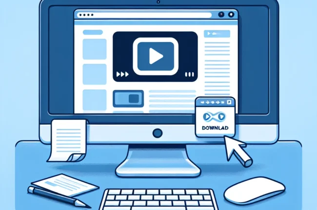 "Como Baixar Vídeos do Facebook: Passo a passo para salvar vídeos favoritos, com ilustração de tela de download de vídeo do Facebook."